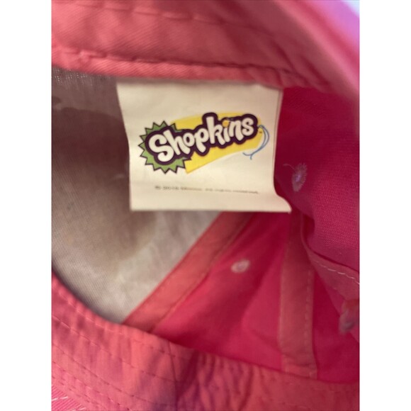 Shopkins BFF Pink Baseball Cap Gray Adjustable Girls Hat Kids SPK Moose - Picture 3 of 6